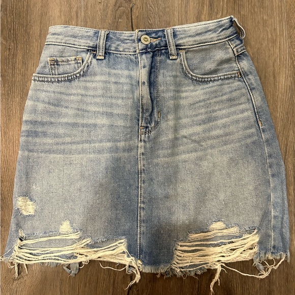 Hollister Dresses & Skirts - Hollister Ultra High Waisted Denim Skirt W24